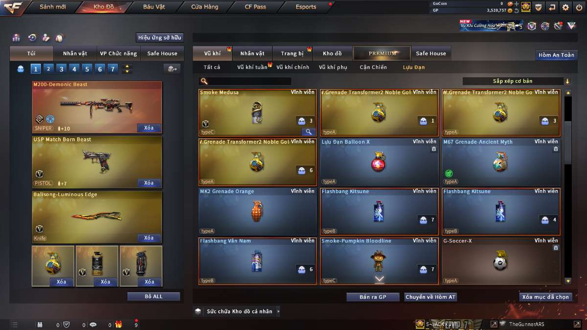 shop acc cf uy tin gia re